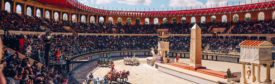 Experience the days of Roman gladiators at Puy du Fou, Vendée