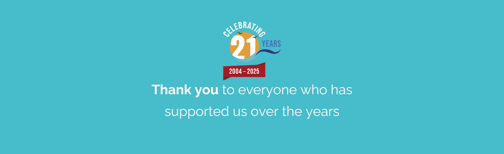 Thank You - Celebrating 21 Years in Travel